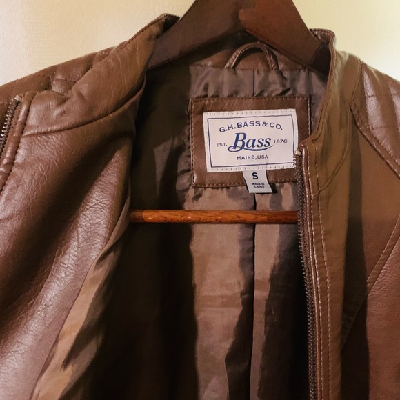 G. H. Bass & Co Faux Leather Moto Jacket - Picture 2 of 16